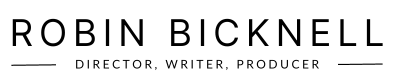 Wordmark logo of director Robin Bicknell